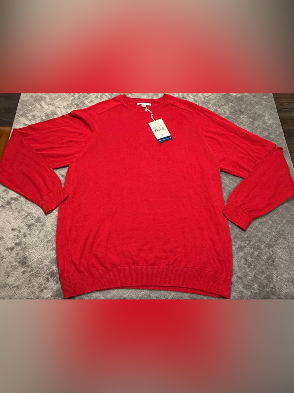 Cutter & Buck Men’s Cotton Crewneck Sweater XL Red NWT
